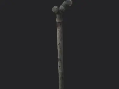 Sewage pipes Free low-poly 3D model