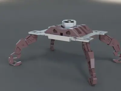 mechanical claw scifi robot  3D model