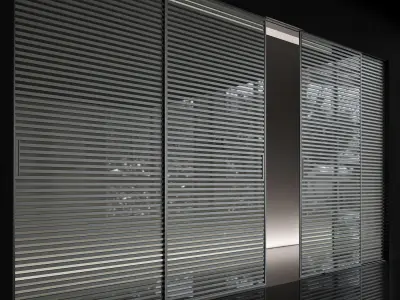 Rimadesio sliding doors 2 3D model