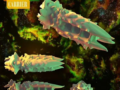 Twilight Imperium Arborec 3D print ship models 3D print model