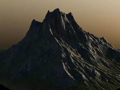 Mountain 3D model 3D model