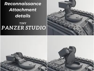 Scylla Light Tank Sentinel 3D print model