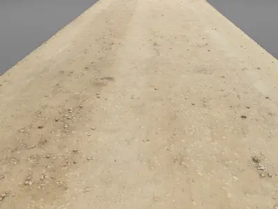 Spring road raw scan 3D model