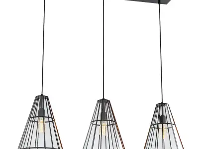 MODERN CEILING LIGHT JIMMY 3L 3D model