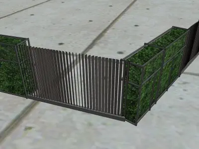 Affordable and Easy-to-Use Boundary Wall 3D Model 3D model