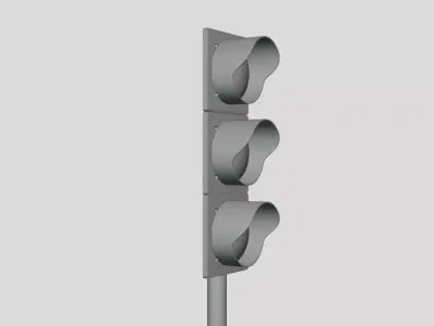 Traffic Light - Geometry Only No Textures No Materials 3D model
