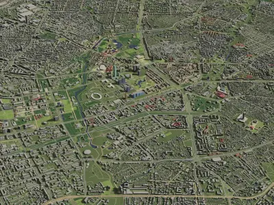Tashkent Uzbekistan - city and urban 3D model