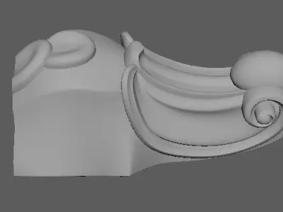 leg High quality 3d models for processing on a cnc machine 3D model 6
