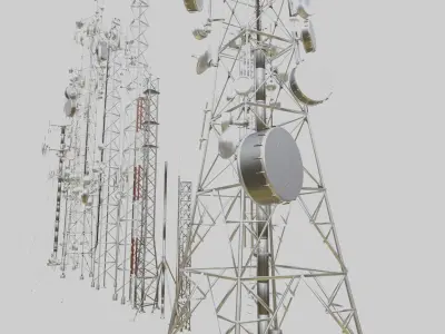 Big Antennas Collection 3D model