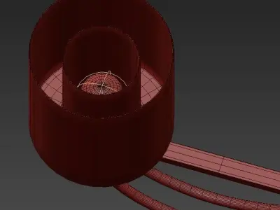 Possini Euro Melody 26 34 Wide Brushed Nickel Chandelier 3D model