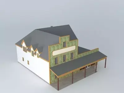 Old West Store Free 3D model