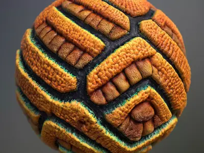 Material Skin Alien 4 Seamless PBR Texture Texture