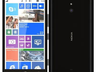 Nokia Lumia 1320 black 3D model