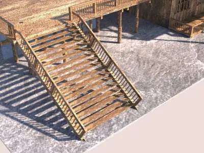 Wooden House 3D model