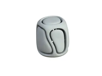SciFi Cube Object No 67299 Low Poly Shape Low-poly 3D model