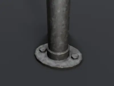 Simple Railing - Game Ready Low-poly 3D model