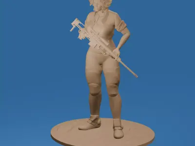 Nilin the Sniper 3D print model