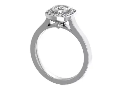 Women Ring  Render 3dm STL OBJ FBX Details 3D print model 251