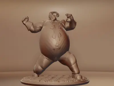 RUFUS - STREET FIGHTER 3D print model