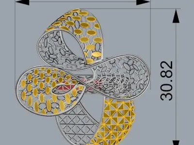  FUSION LIGHT RING COLLECTION-RB03- 3D print model