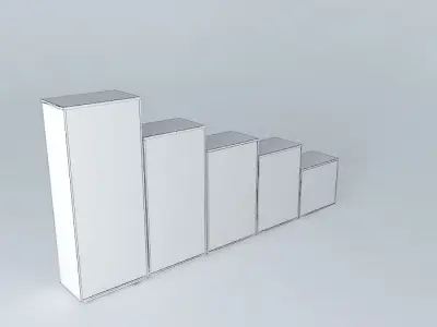 TWO DOORS CABINETS 80x50cm Free 3D model