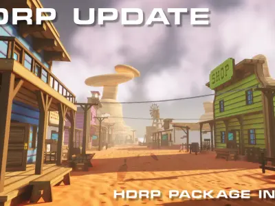 3D Cartoon Western Pack Vol 2 Low-poly 3D model