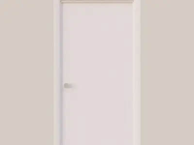Basic Interior Door Low-poly 3D model