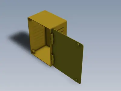 240mm X 200mm X 120mm Wall Mount Cabinet 3D print model