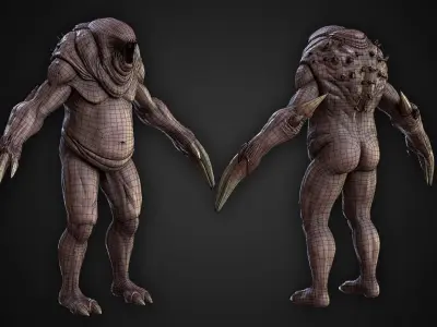 Fat Ripper Low-poly 3D model