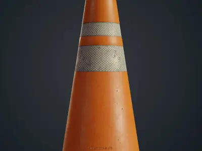 Traffic cone  3D model purchase