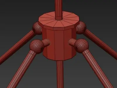Monumental Modern Italian Chandelier 3D model