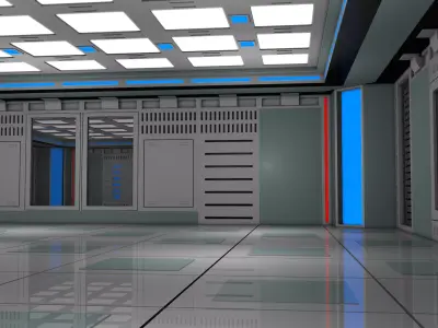 Sci Fi Room Laboratory 3D model