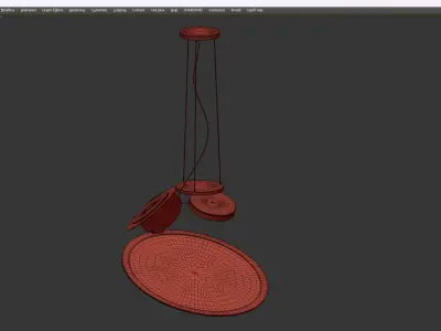 Cut Suspension Low-poly 3D model