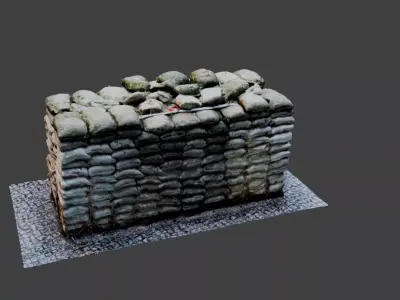 checkpoint charlie realistic Berlin scan 3D model