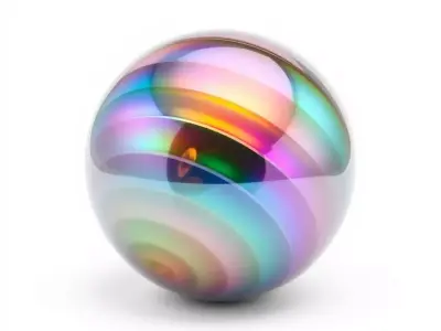 HQ PBR Textures Set Iridescent Glossy Texture