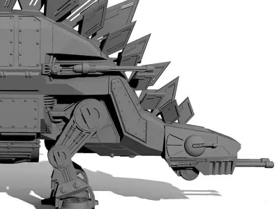 STEGO-WALKER - STARWARS AT-AT WALKER X DINOSAUR 3D print model