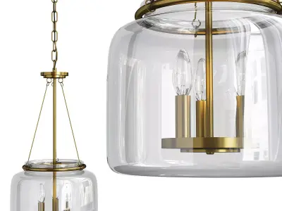 Akron 3 Light Pendant Light Low-poly 3D model