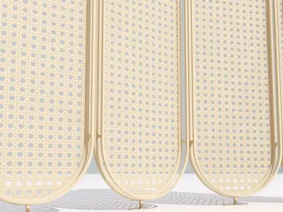 Rattan partition 3D model