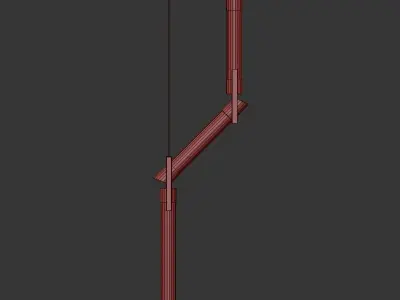 Bambou Vertical 3D model