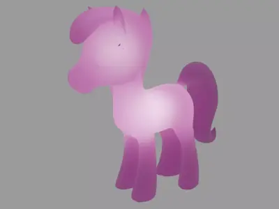 Pony Indirect Lighting 3D model