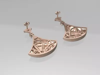 Earrings 3D print model