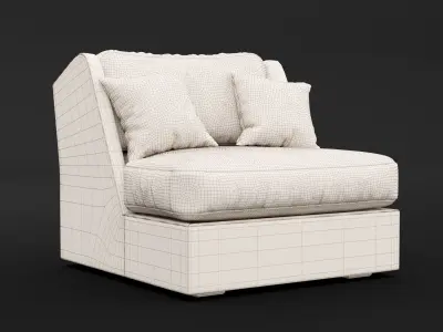 Chair whith pillow 3D model