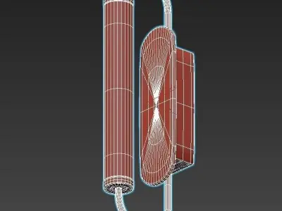 rumba brass wall sconces 3D model