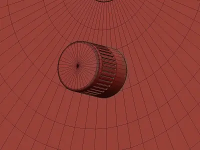 Miro 1 Brass Wall Sconce 3D model