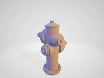 Fire Hydrant Los Angeles - Safety and Emergency Equipment Low-poly 3D model