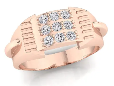 Small fancy mans ring 3D print model