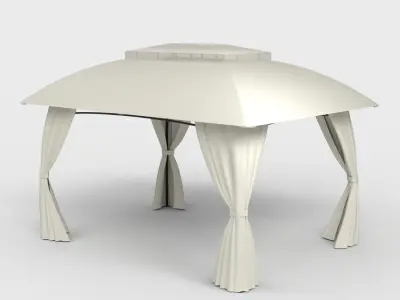 PATIO GAZIBO CANOPY Low-poly 3D model