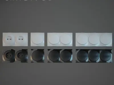 Light Switch Simon 88  vol1 3D model