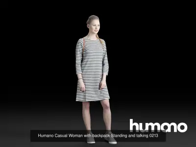 Humano 5-Pack - PEOPLE - HOME - FAMILLY - 5x 3D models 02D