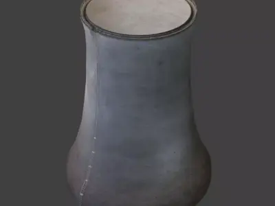 Next Gen AAA Cooling Tower - Enterable Low-poly 3D model